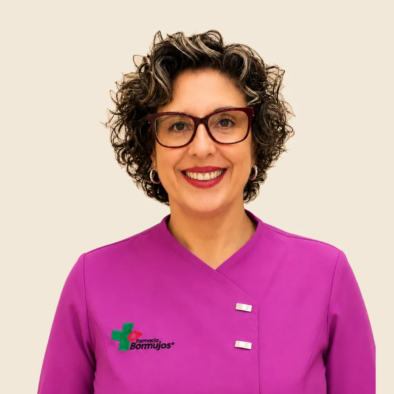 Retrato de Isabel Franco — equipo de Farmacia Vázquez Bormujos